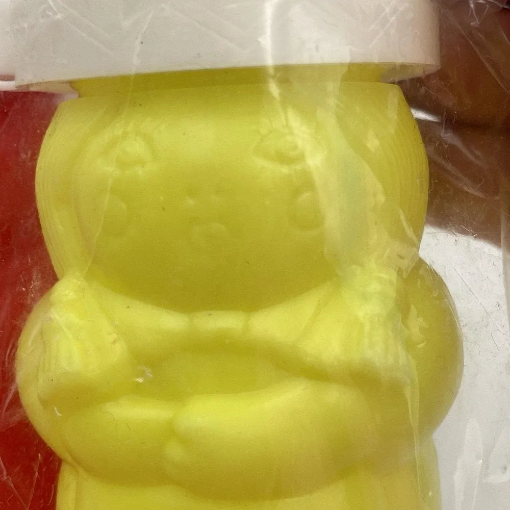 Vintage 1990s Hartin Squeezable Ketchup Mustard Set‎ Novelty Figure Bottles NIP